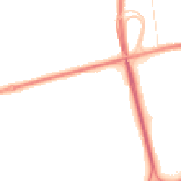 Night-time road noise heatmap for CH45 8QL