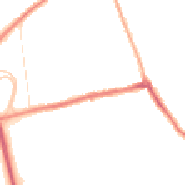Night-time road noise heatmap for CH45 8QR