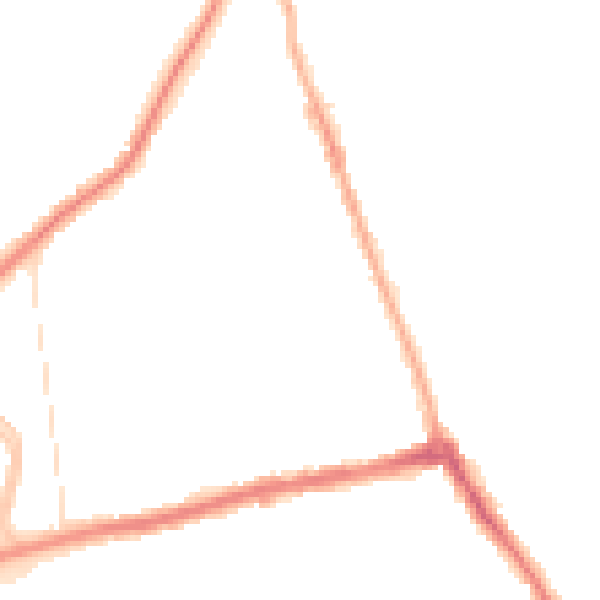 Night-time road noise heatmap for CH45 8QS
