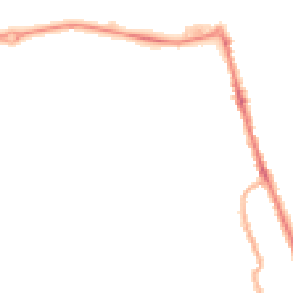Night-time road noise heatmap for CH45 9JG
