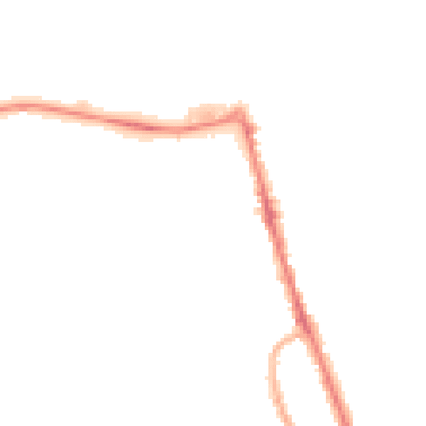 Night-time road noise heatmap for CH45 9LD