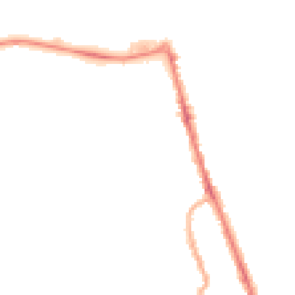 Night-time road noise heatmap for CH45 9LE