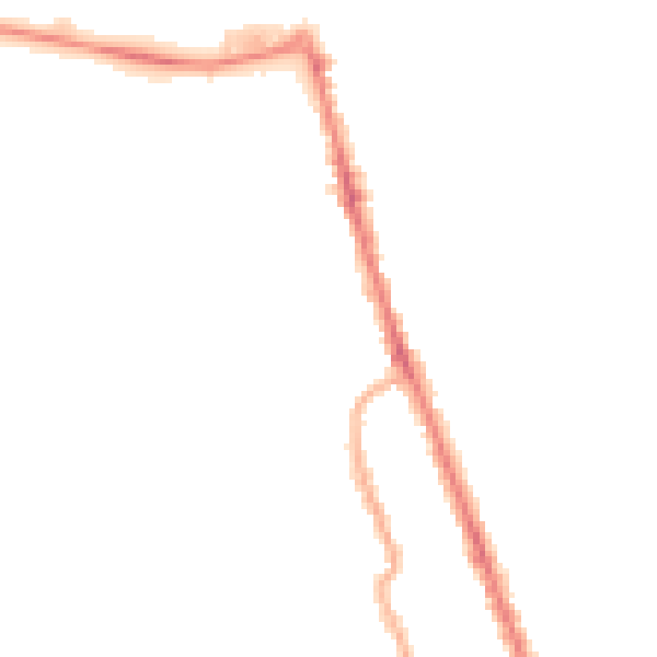 Night-time road noise heatmap for CH45 9LR
