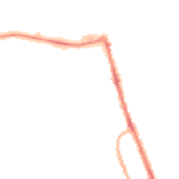 Night-time road noise heatmap for CH45 9LZ