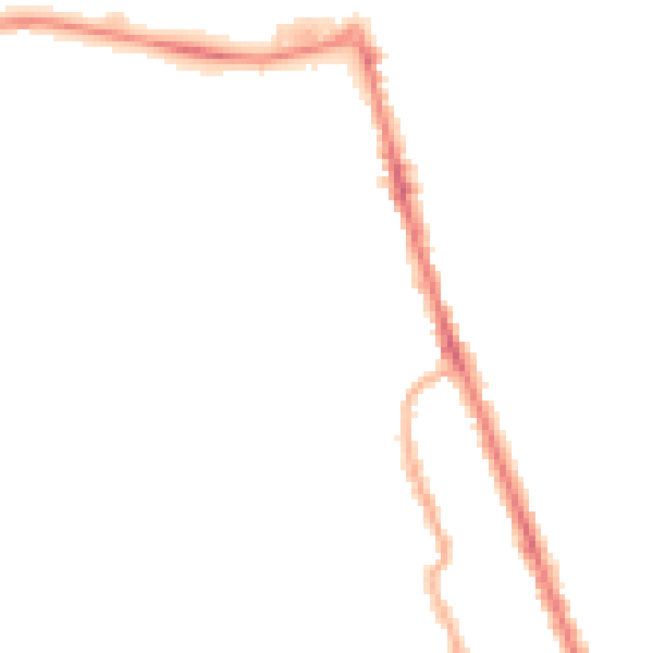 Night-time road noise heatmap for CH45 9NX