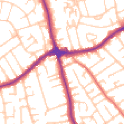 Daytime road noise heatmap for CH46 0PD