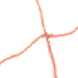 Night-time road noise heatmap for CH46 0PF