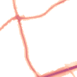 Night-time road noise heatmap for CH46 0PR