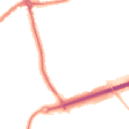 Night-time road noise heatmap for CH46 0PT