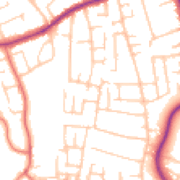 Daytime road noise heatmap for CH46 0PX