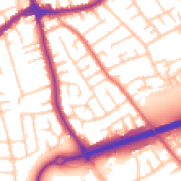 Daytime road noise heatmap for CH46 0PZ