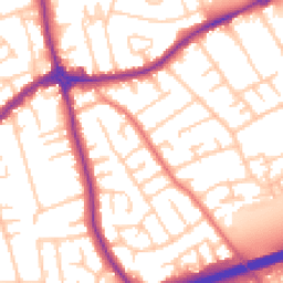 Daytime road noise heatmap for CH46 0QH