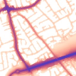 Daytime road noise heatmap for CH46 0QJ