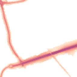 Night-time road noise heatmap for CH46 0QL