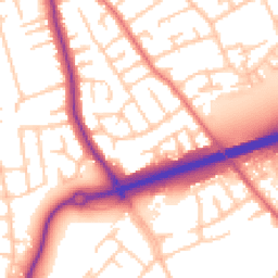 Daytime road noise heatmap for CH46 0QS