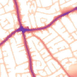 Daytime road noise heatmap for CH46 0QW
