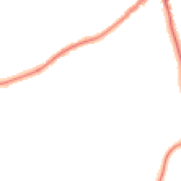Night-time road noise heatmap for CH46 0RA
