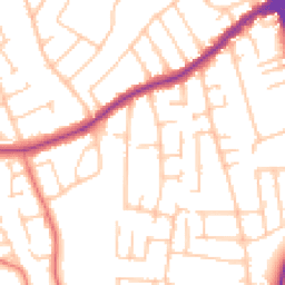 Daytime road noise heatmap for CH46 0RJ