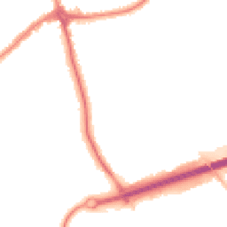 Night-time road noise heatmap for CH46 0SH