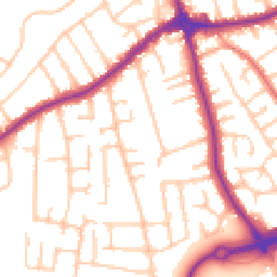 Daytime road noise heatmap for CH46 0SR