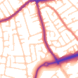 Daytime road noise heatmap for CH46 0TB