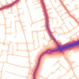 Daytime road noise heatmap for CH46 0TE