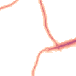 Night-time road noise heatmap for CH46 0TE