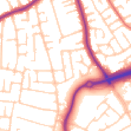 Daytime road noise heatmap for CH46 0TN