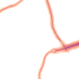 Night-time road noise heatmap for CH46 0TN