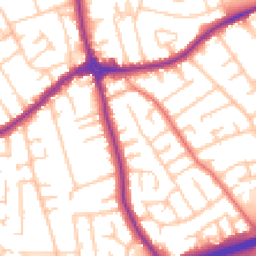 Daytime road noise heatmap for CH46 0TR