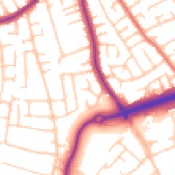 Daytime road noise heatmap for CH46 0UB
