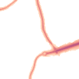 Night-time road noise heatmap for CH46 0UB