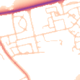 Daytime road noise heatmap for CH46 1PD