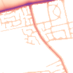 Daytime road noise heatmap for CH46 1PT