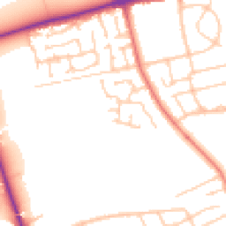 Daytime road noise heatmap for CH46 1PX