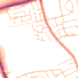 Daytime road noise heatmap for CH46 1PY