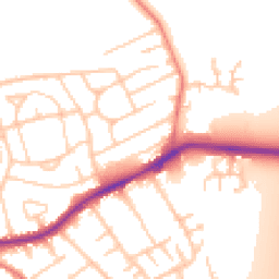 Daytime road noise heatmap for CH46 1QD