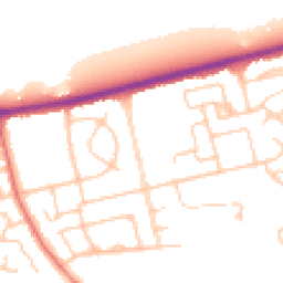Daytime road noise heatmap for CH46 1RN