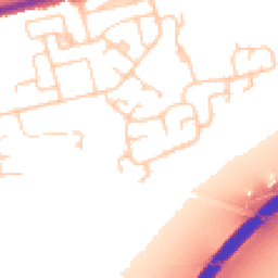Daytime road noise heatmap for CH46 1SA