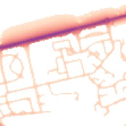 Daytime road noise heatmap for CH46 2QG