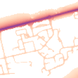 Daytime road noise heatmap for CH46 2QS