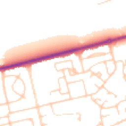 Daytime road noise heatmap for CH46 2RB