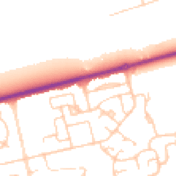 Daytime road noise heatmap for CH46 2RN
