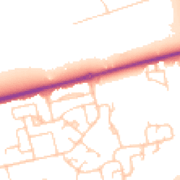 Daytime road noise heatmap for CH46 2RR