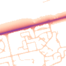 Daytime road noise heatmap for CH46 2RW