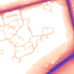 Daytime road noise heatmap for CH46 2RY
