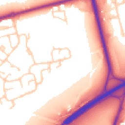 Daytime road noise heatmap for CH46 2RZ