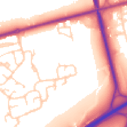 Daytime road noise heatmap for CH46 2SA