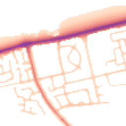 Daytime road noise heatmap for CH46 3RN