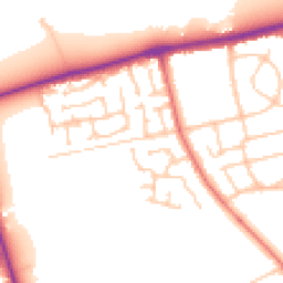 Daytime road noise heatmap for CH46 3SB